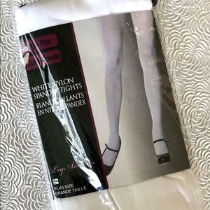 NEW! Women’s White Spandex Tights (150-200lbs.)